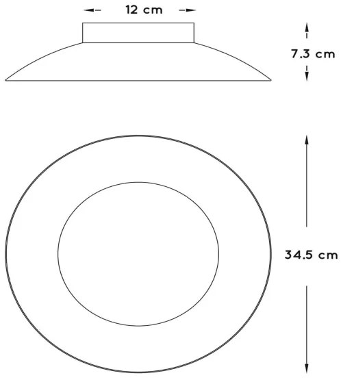 Lucide 79177/12/30 - LED Stropné svietidlo FOSKAL LED/12W/230V