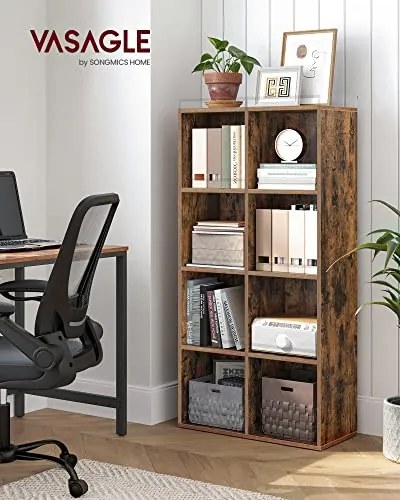 Knižnica s 8 priehradkami VASAGLE LBC024T01