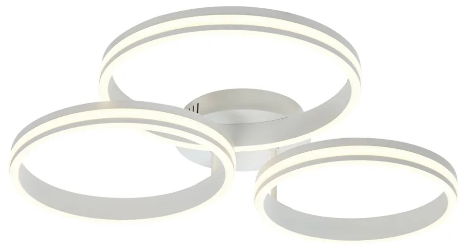 Stropné svietidlo biele vrátane LED 3-krokové stmievateľné 3-svetelné - Navara