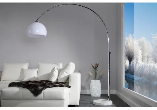 Stojaca lampa 19694 Oblúková Biela  - Komfort-nábytok