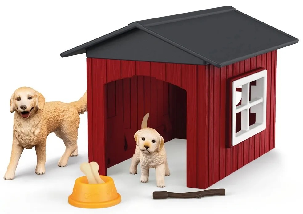 Schleich 42722 Psia búda so zlatým retrieverom