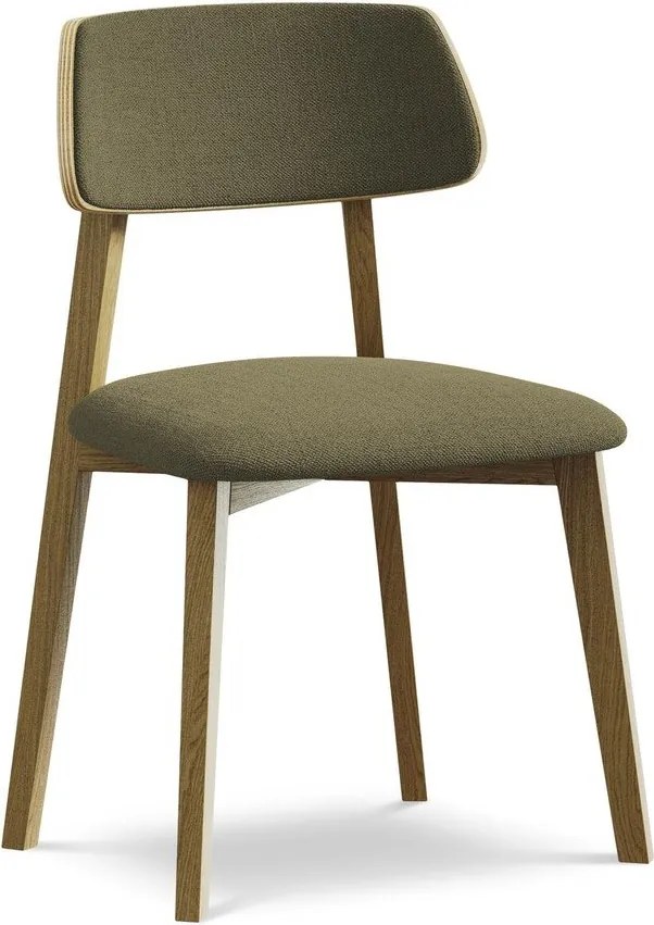 Zelená jedálenská stolička z masívneho dreva Niu – Makamii