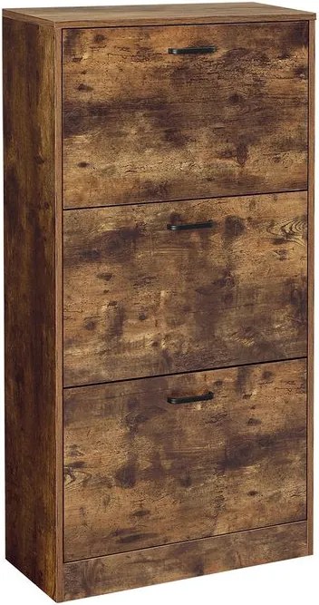 Skrinka na topánky VASAGLE s 3 dvierkami LBC030X01