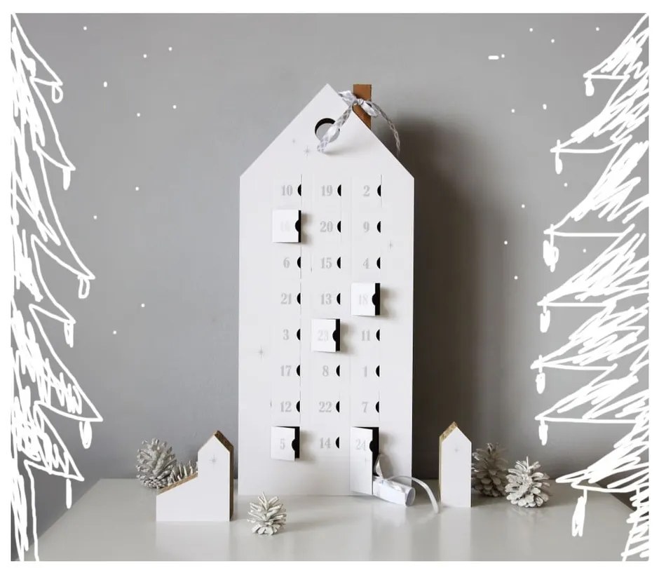 Adventný kalendár so striebornými detailmi Unlimited Design for kids