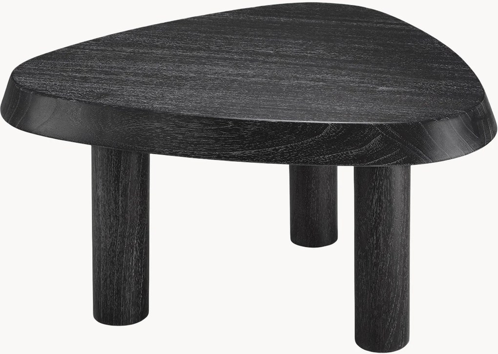 Konferenčný stolík organického tvaru z dreva mindi Briël, V 36 cm