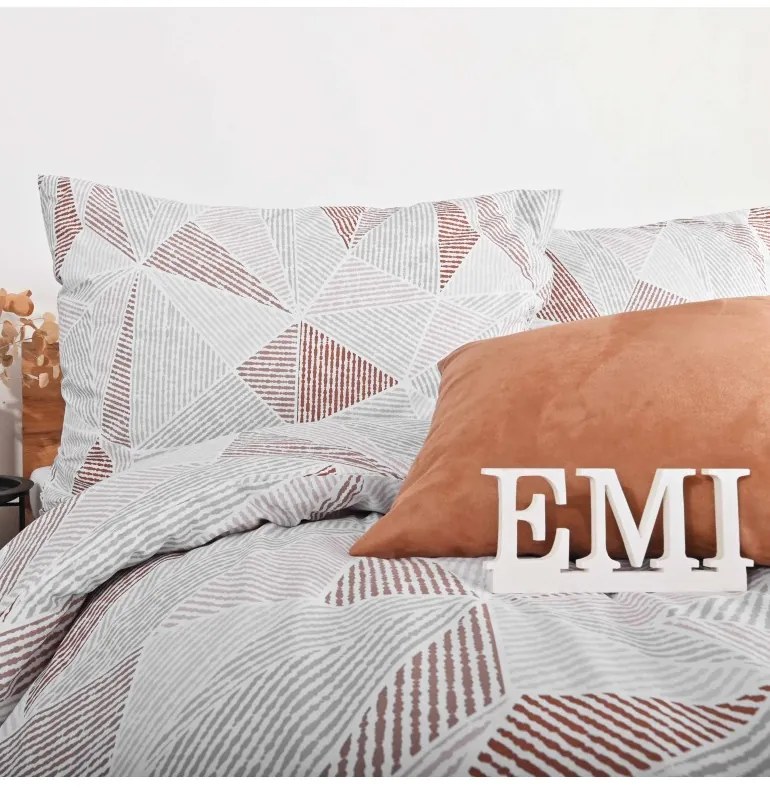 Obliečky bavlnené Megan EMI, Štandardný set jednolôžko obsahuje 1x 140x200 + 1x 70x90