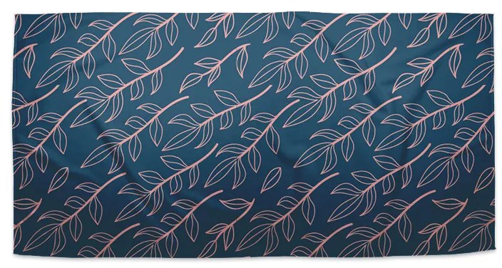 Sablio Uterák Ružové maľované lístky - 30x50 cm