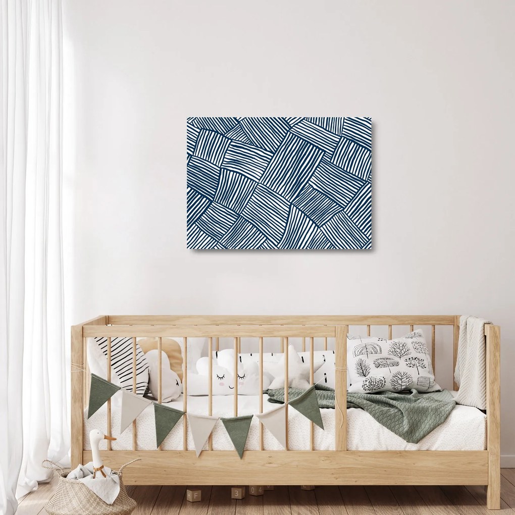 Sklenený obraz - 3D línia (70x50 cm)