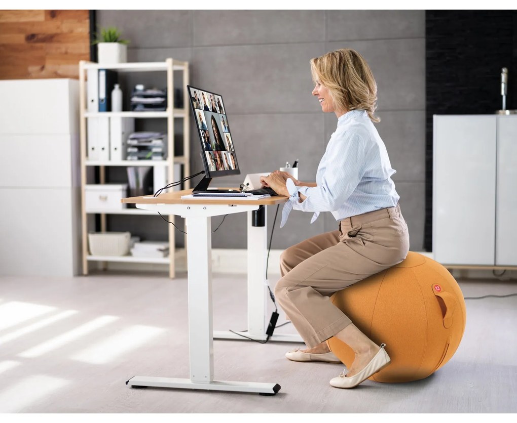 Ergonomická sedacia lopta ORBIX, hořčicová