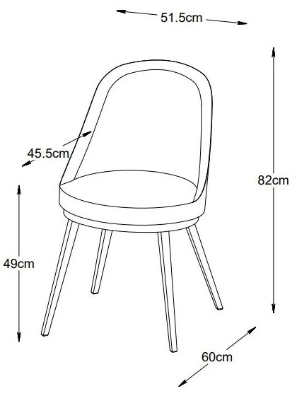 Béžová jedálenská stolička Gain – Unique Furniture