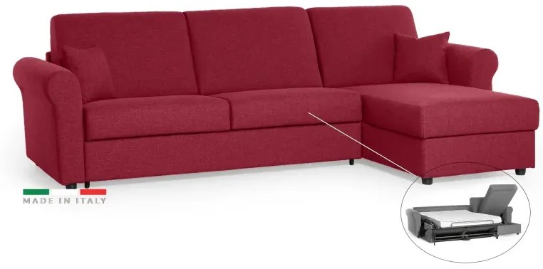 Rohová sedacia súpravana každodenné spanie SAVONA s rozkladom, žltá (penelope 08), 140