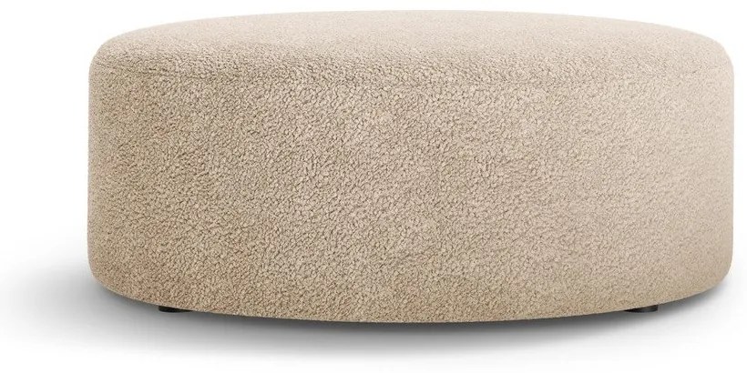 Svetlohnedý taburet z textílie buklé Dia – Micadoni