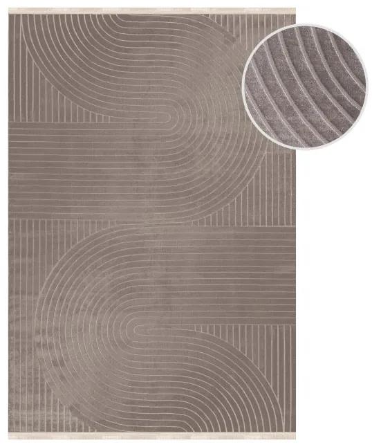 Ayyildiz Kusový koberec STYLE 8902, Mocca Rozmer koberca: 120 x 170 cm