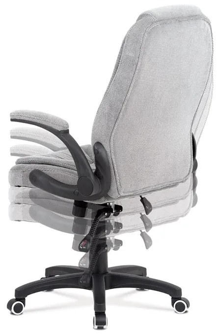 BONTEC Kancelárske kreslo, synchrónny mechanizmus, strieborná látka, KA-G303 SIL2 Farba: Strieborná