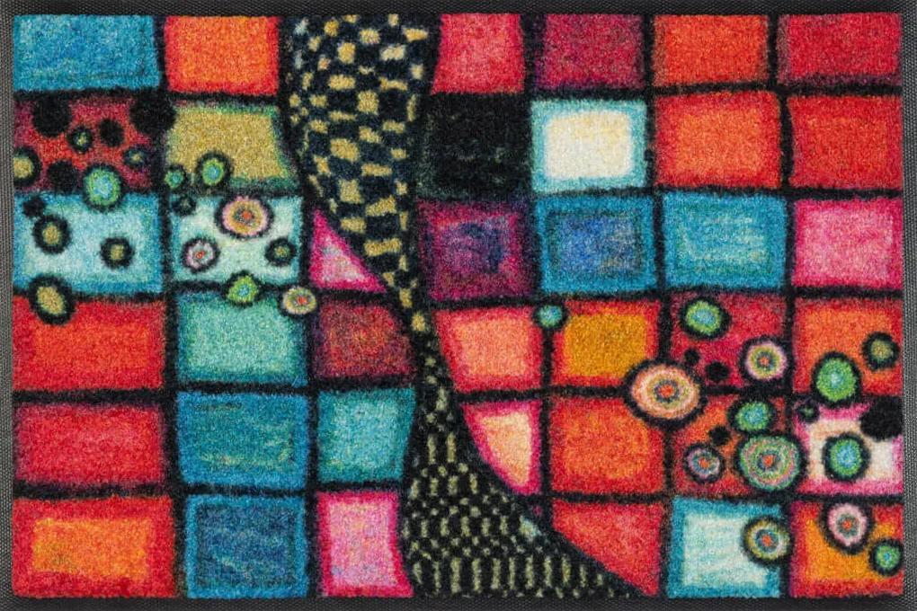 Pestrofarebná mozaika- rohožka 50x75 cm