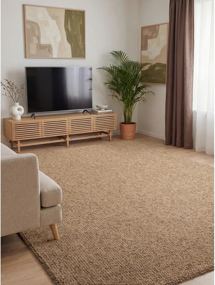 Svetlohnedý prateľný koberec 120x170 cm Rocco Caramel – Elle Decoration