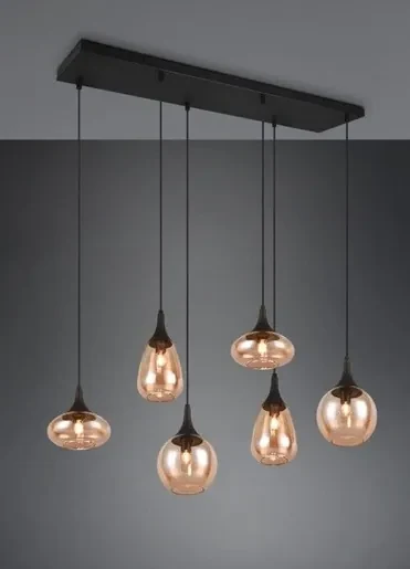 Osvetlenie Trio Lumina 93x34 cm kov čierna matná TR317000613