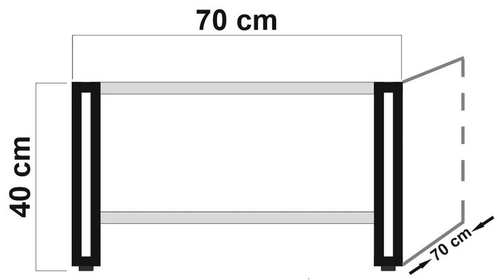 Konferenčný stolík Cosmic (Borovica antlantic + Čierna). Vlastná spoľahlivá doprava až k Vám domov. 1071945