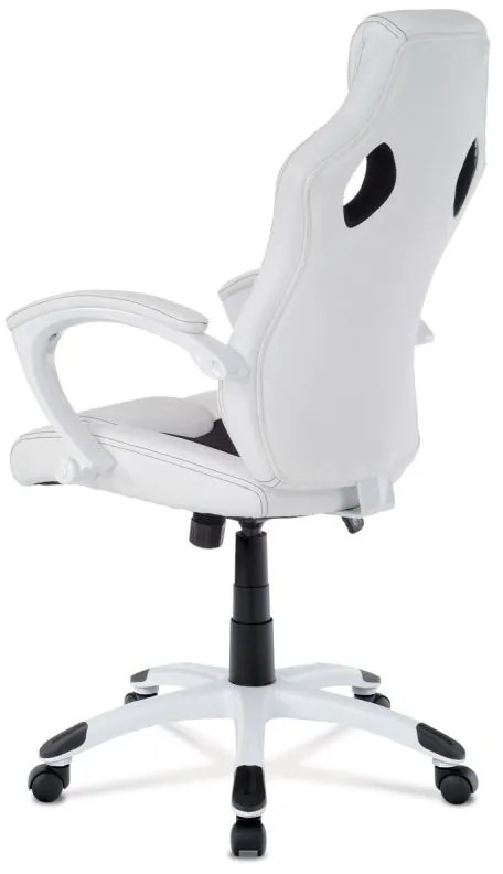Ergonomické herné kreslo čiernobielej farby