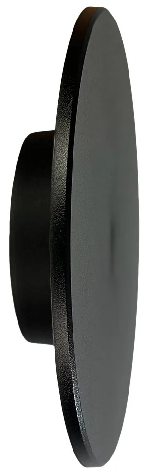 Exteriérové nástenné LED svietidlo Disk, 1x LED 15w, CCT, čierna