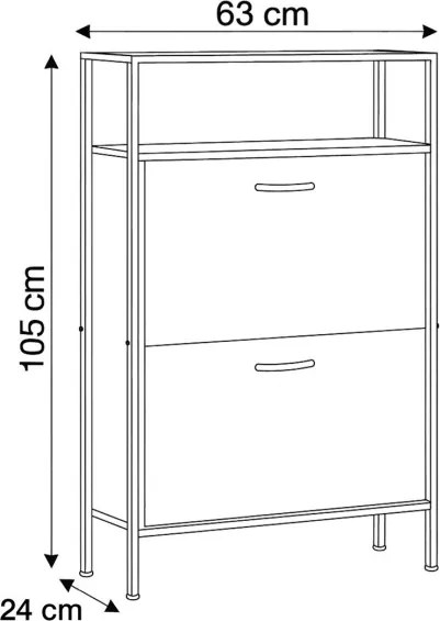 Botník hnedý ABO-G1007 OAK