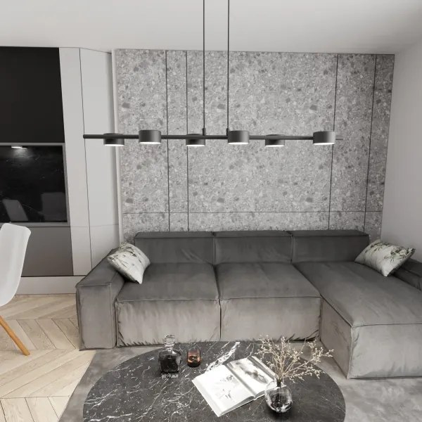 Luster na lanku SORA 6xGX53/12W/230V čierna