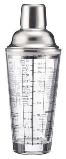 Westmark 3-dielny koktailový šejker SAM, sklo/nehrdz. oceľ, 400 ml