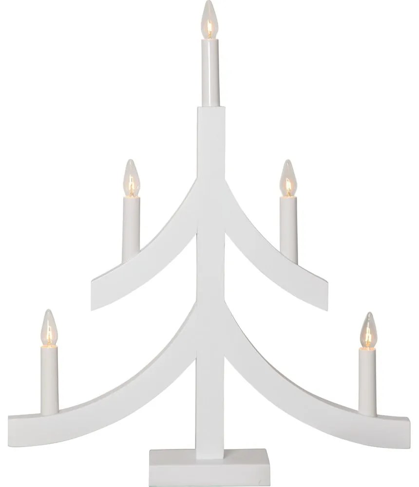 Biela vianočná svetelná dekorácia Pagod – Star Trading