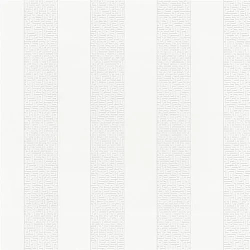 Vliesové tapety na stenu Graphics Alive 13262-10, pruhy Labyrint biely, rozmer 10,05 m x 0,53 m, P+S International