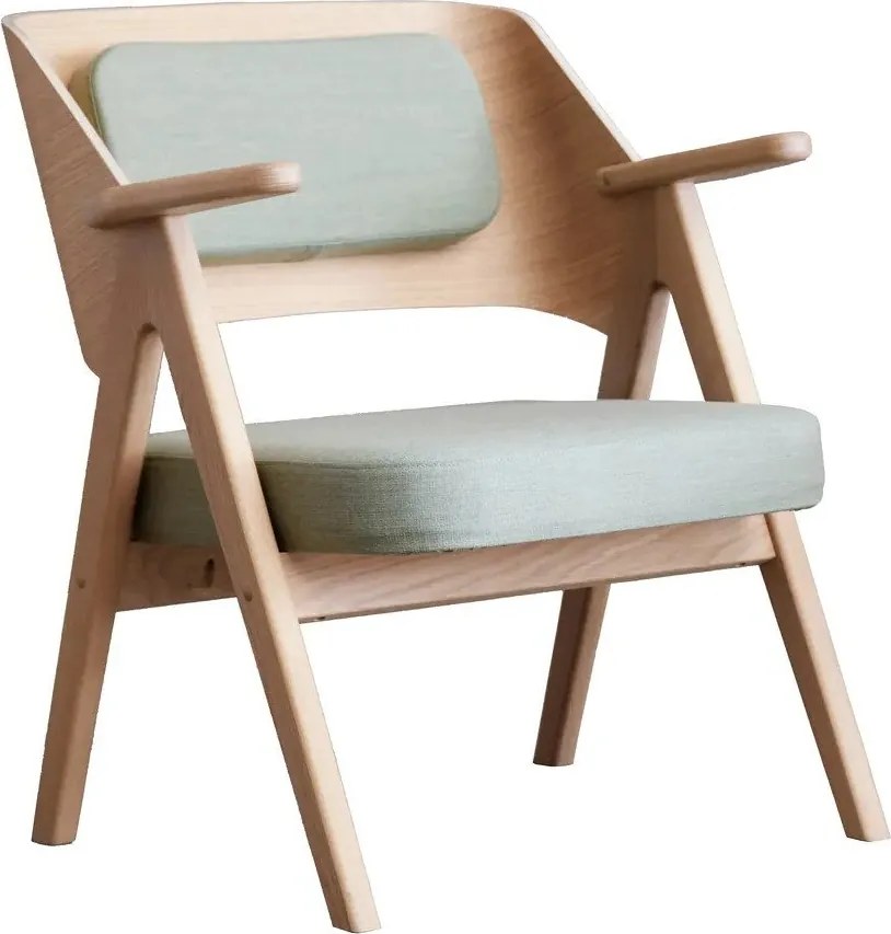 Svetlozelené dubové kreslo Findahl by Hammel