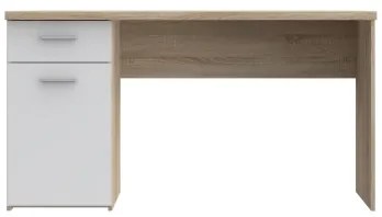 Písací stôl GINO biela/dub sonoma