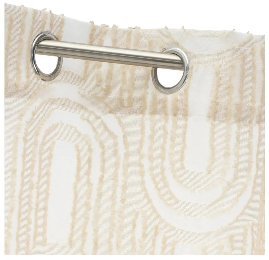 Béžová záclona 140x260 cm Relief Arch – Casa Selección