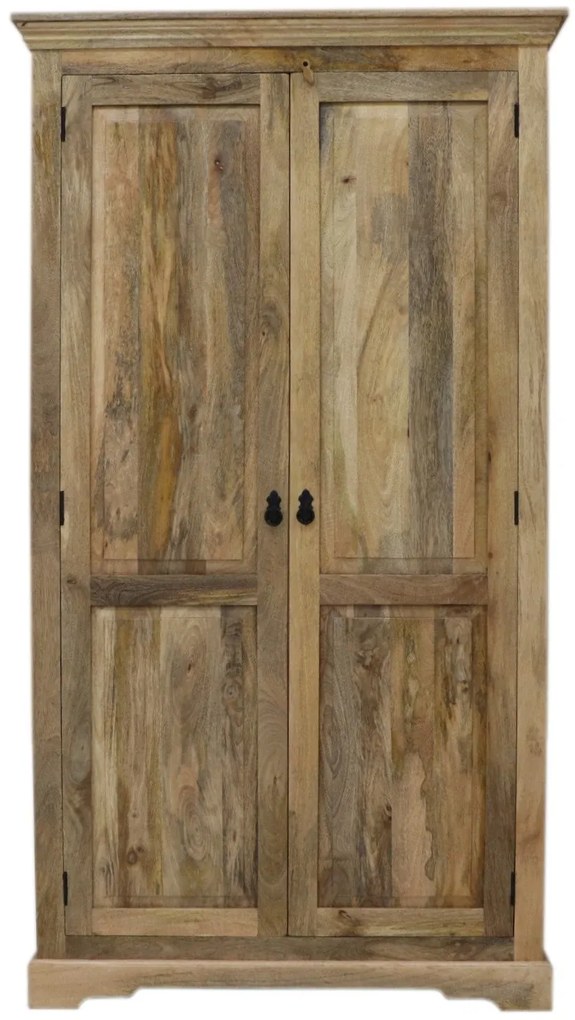 furniture-nabytek.cz - Masívna šatníková skriňa 110x200x60 z dreva mango
