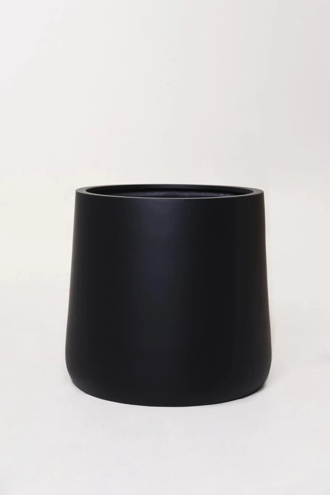 Kvetináč VEKRA, sklolaminát, výška 50 cm, čierna