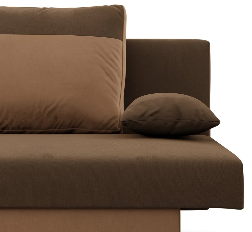 Veľká rozkladacia pohovka SONY model 2 Hnedá I