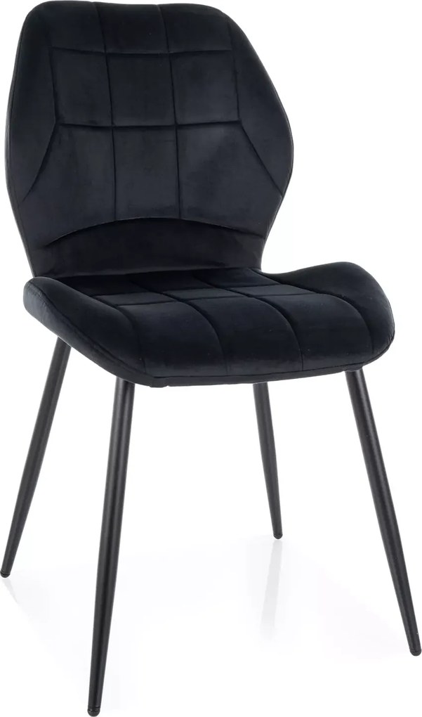 SI Stolička Jake Velvet čierna