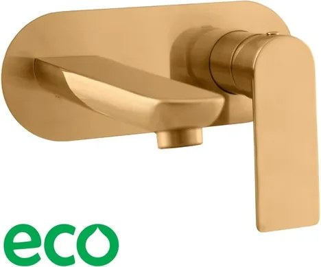 RAV SLEZÁK Nil umývadlová batéria vrátane podomietkového telesa kartáčovaná zlatá NL135ZK