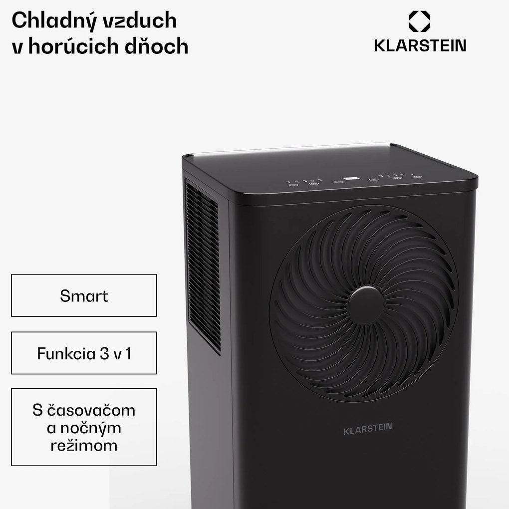 Klarstein Aero Ring 7K, Smart, klimatizácia, 7 000 BTU, mobilná a inteligentná, pre max. 25 m², hlasové ovládanie