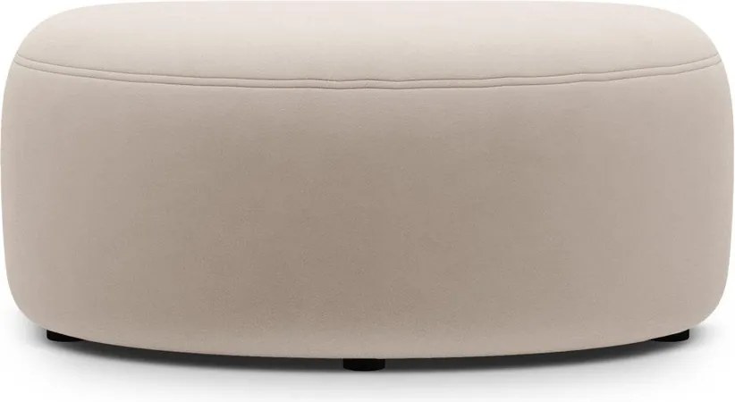 Béžová zamatová podnožka Kate – Micadoni