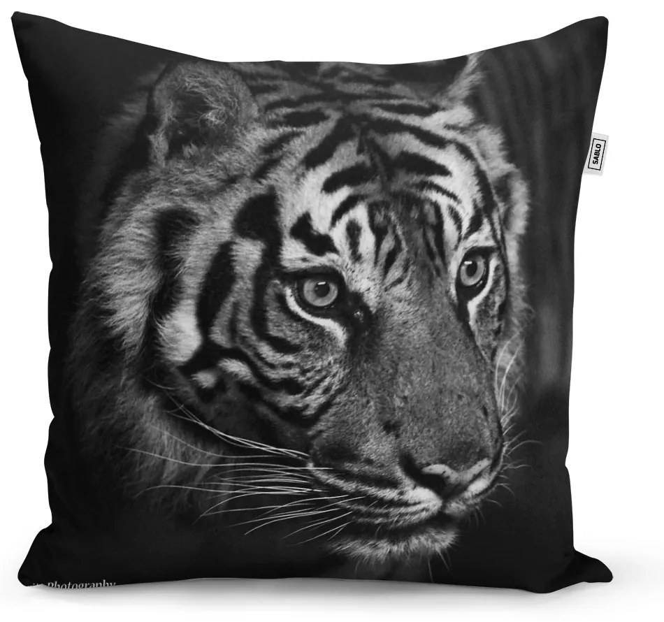 Sablio Vankúš Čierno-biely tiger - 40x40 cm