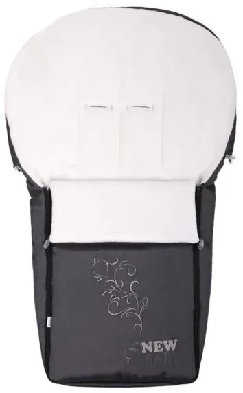 NEW BABY Luxusný fleecový fusak New Baby sivý