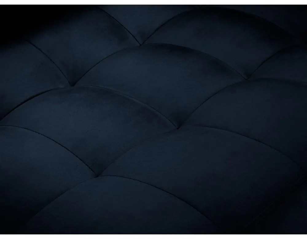 Modrá zamatová pohovka Milo Casa Santo, 219 cm