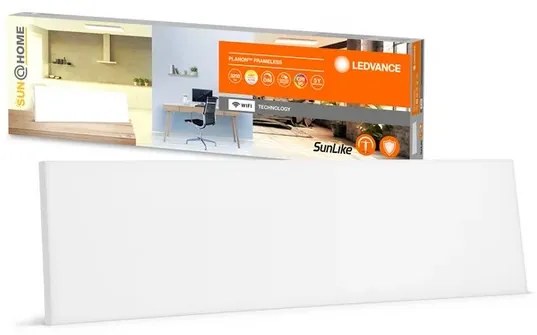 LEDVANCE Stropný smart LED panel SUN@HOME, 35W, 3250lm, 1200x300mm, hranaté, biela