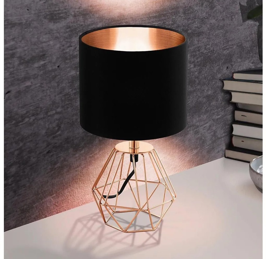 Eglo 95787- Stolná lampa CARLTON 2 1xE14/60W/230V