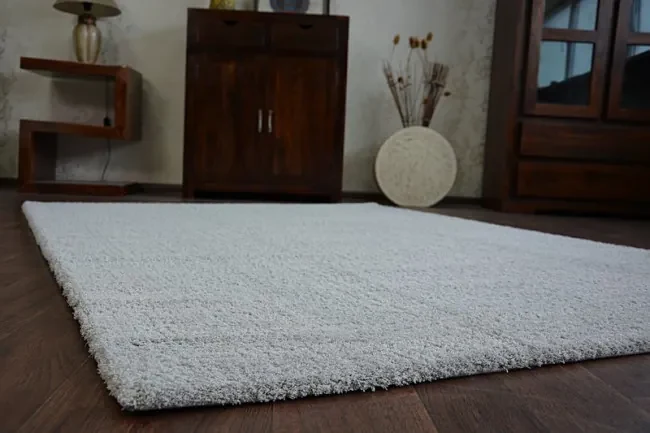 Koberec Micro fiber soft shaggy strieborný