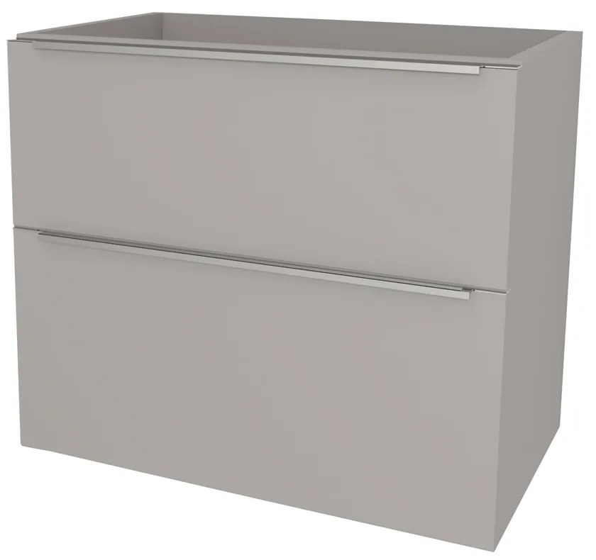Mereo, Mereo Mailo, kúpeľňová skrinka 101 cm, chróm madlo, Multidecor, Arktická sivá, MER-CN592SARS1
