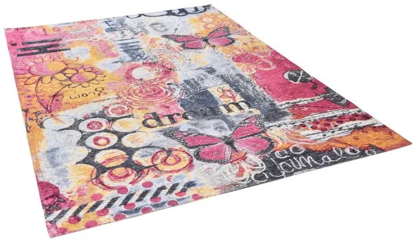 Koberec COSIMA ružový / žltý