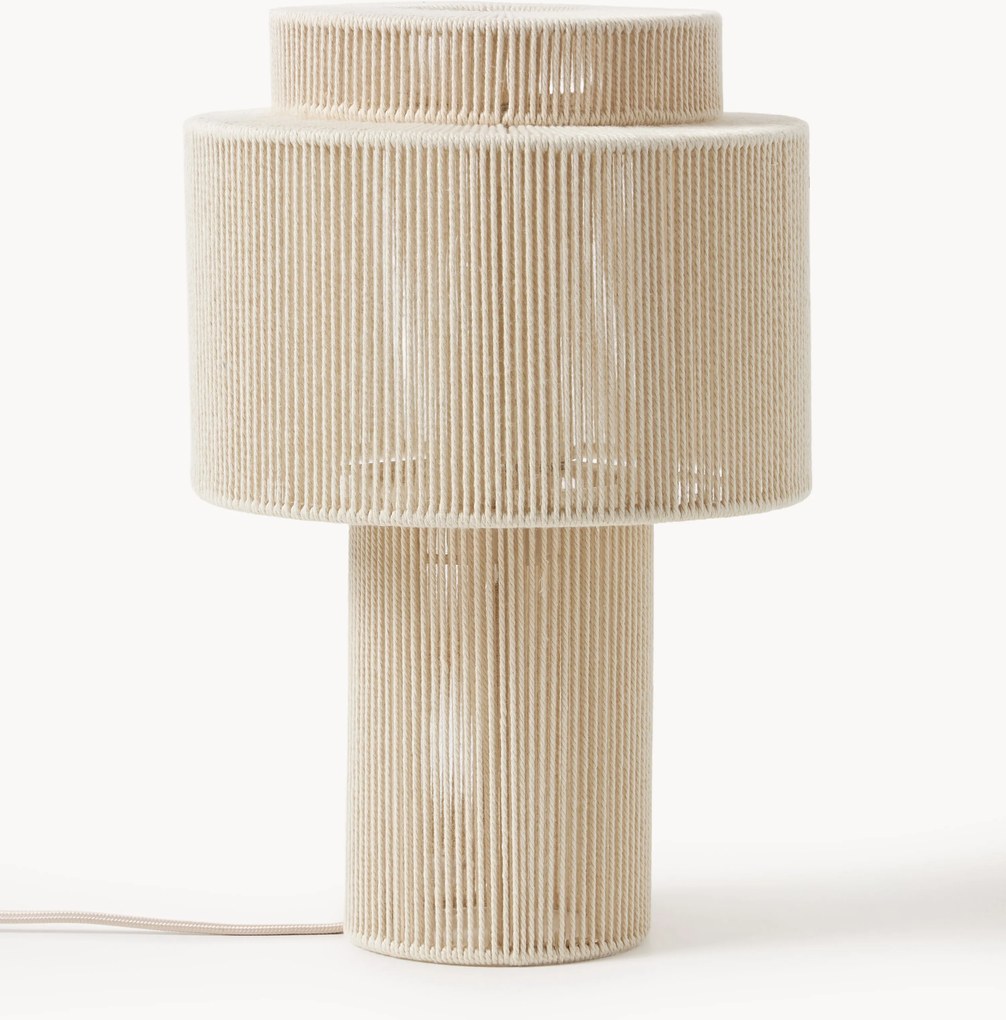 Stolová lampa z ľanových vlákien Lace
