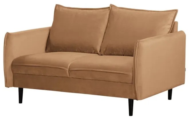 Hnedá zamatová pohovka 138 cm Juli – Ropez