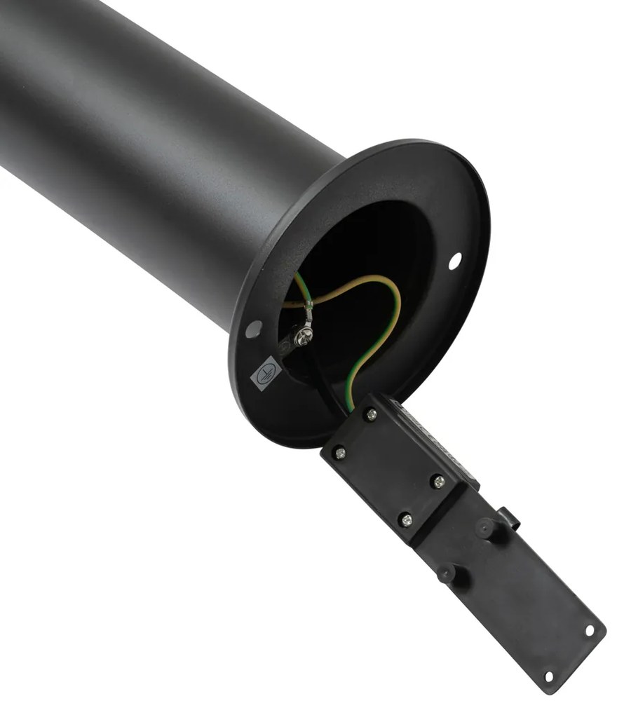 Moderné vonkajšie svietidlo čierne 80 cm IP44 vrátane LED - Roxy